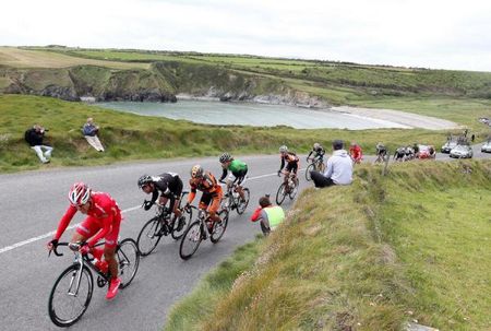 The race makes its way up Benvoy