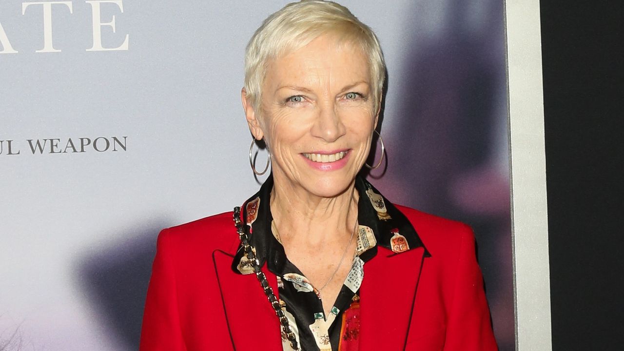 Singer Annie Lennox attends the premiere of &quot;A Private War&quot; at Samuel Goldwyn Theater on October 24, 2018 in Beverly Hills, California