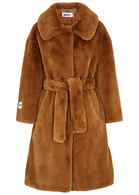 Jakke Katrina Chestnut Belted Faux-Fur Coat | $295/£260
A timeless faux-fur coat that you'll wear time and again, this chestnut-hued belted number from Jakke is a true investment piece. Throw over a sequined dress and head to the most glamorous NYE wedding reception—you'll look cozy and chic, simultaneously. 