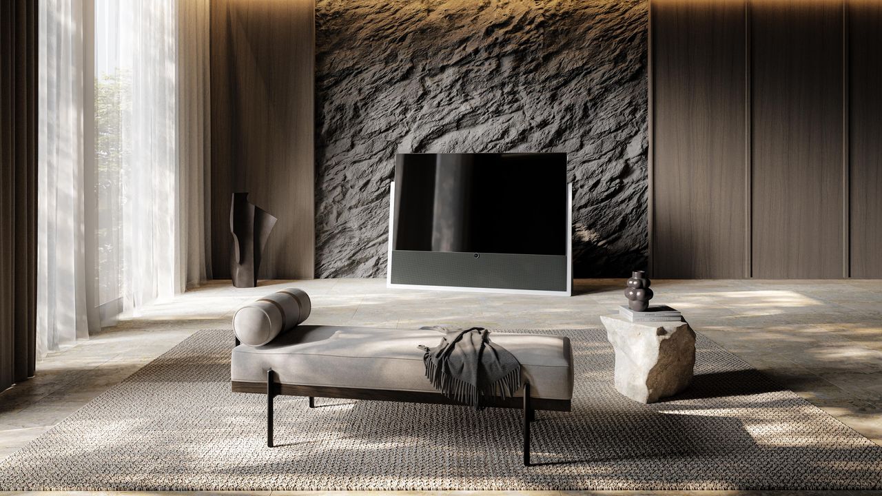 Loewe Iconic television in minimalist room