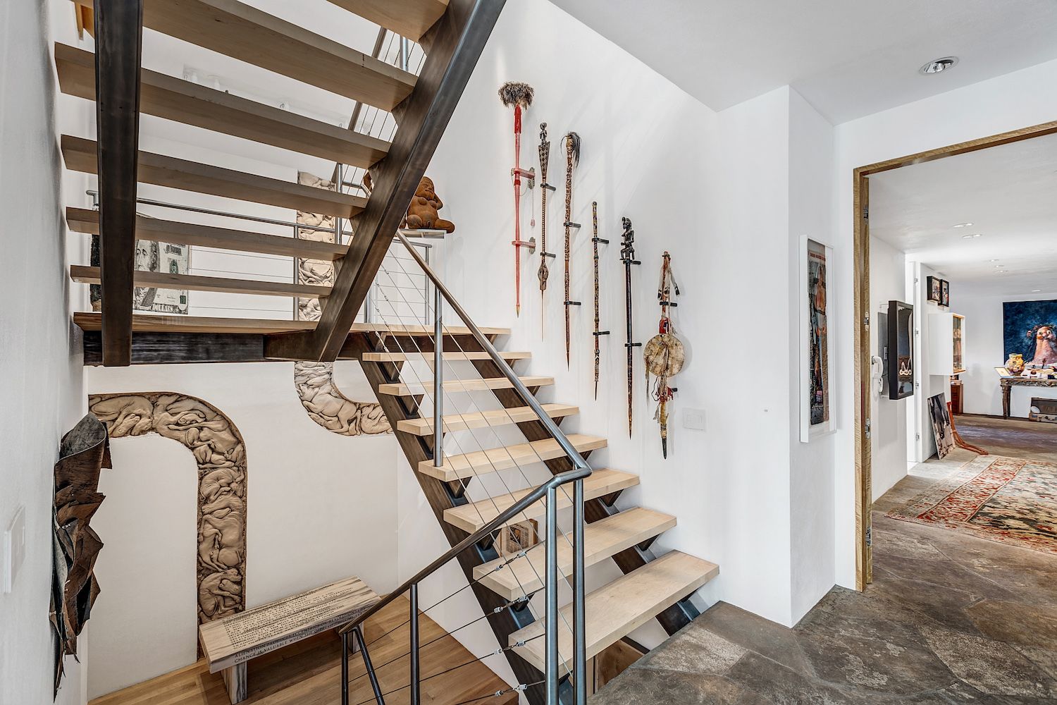 View of Private Gallery For Sale: This striking home doubles as a private art ...