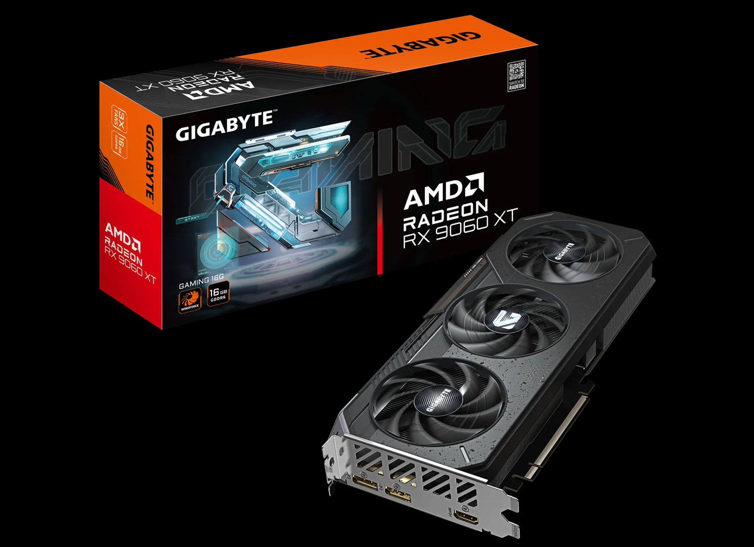 Gigabyte Radeon RX 9060 XT Gaming graphics card
