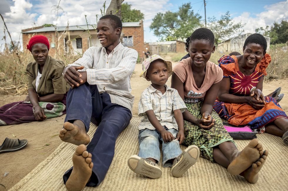 Men and women at a Malawi wedding annulment