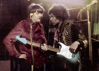 Jimi with manager Chas Chandler at the Marquee Club