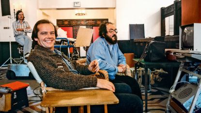 Stanley Kubrick's The Shining behind the scenes with Jack Nicholson and Stanley Kubrick in studio