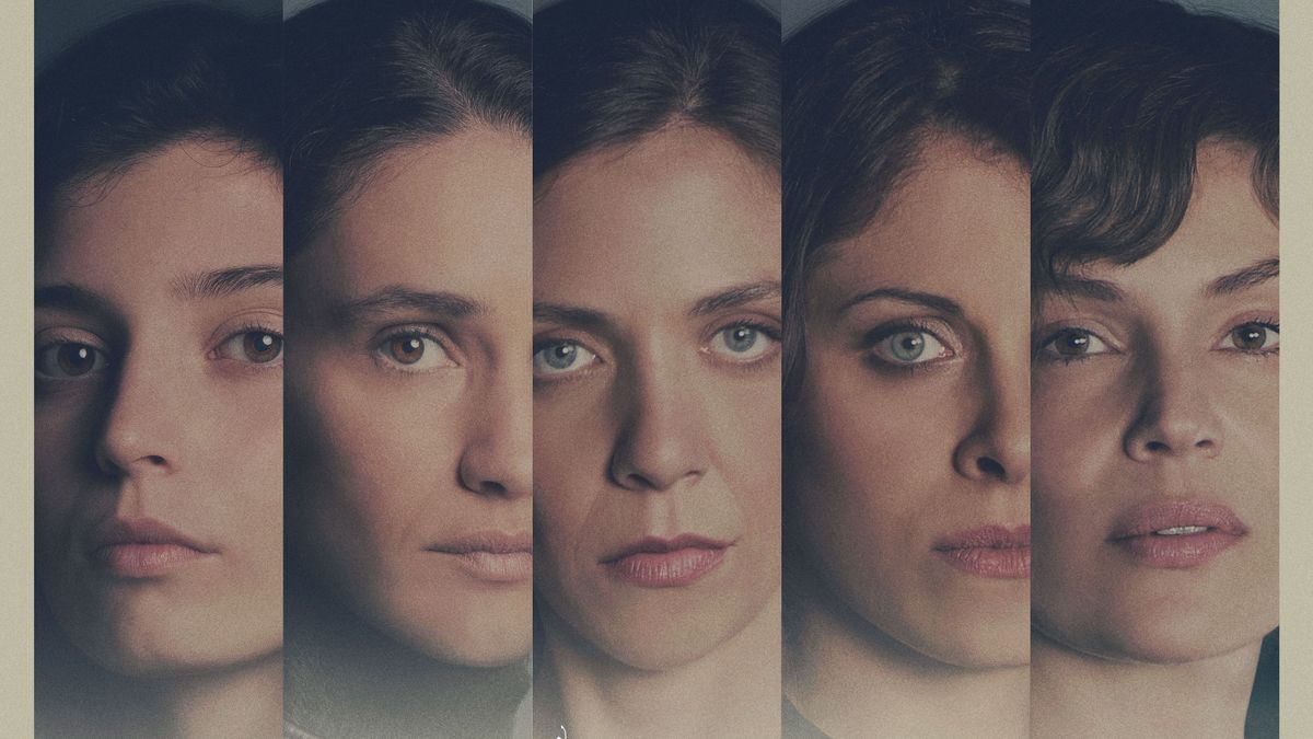 The Good Mothers official key art with pictures of five women&#039;s faces looking at the camera. 