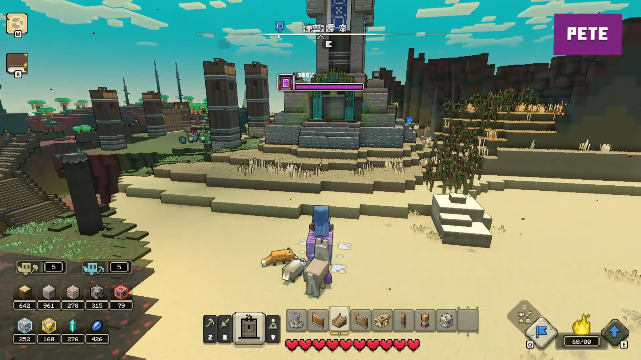 Minecraft Legends images from Minecraft Live 2022