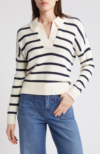 Sweater Polo Garis Dedham