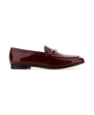 Best Price on the Market at Italist | Gucci Burgundy Leather Loafers