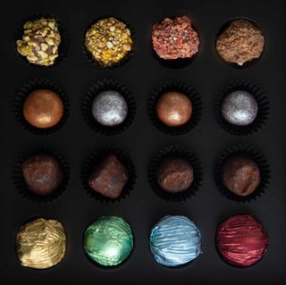 Maison Samadi's luxury chocolate truffles.