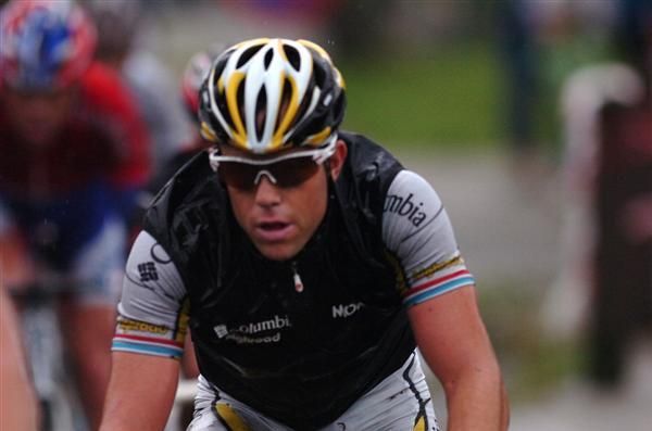 Kim Kirchen (Columbia-HTC) made launched an unsuccesful attack inside the final 15km of the stage