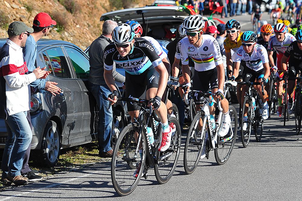 Etixx-QuickStep at the from of the field