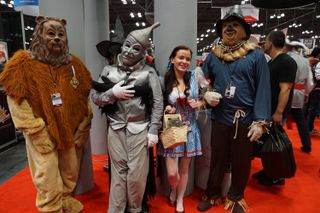The Cowardly Lion, The Tin Man, Dorothy and The Scarecrow (The Wizard of Oz)