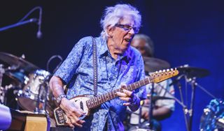 John Mayall performs on stage at Teatro Nuevo Apolo on October 08, 2019 in Madrid, Spain