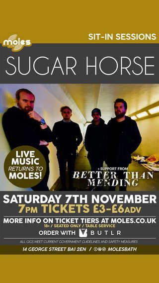 a poster for Sugar Horse socially distanced event
