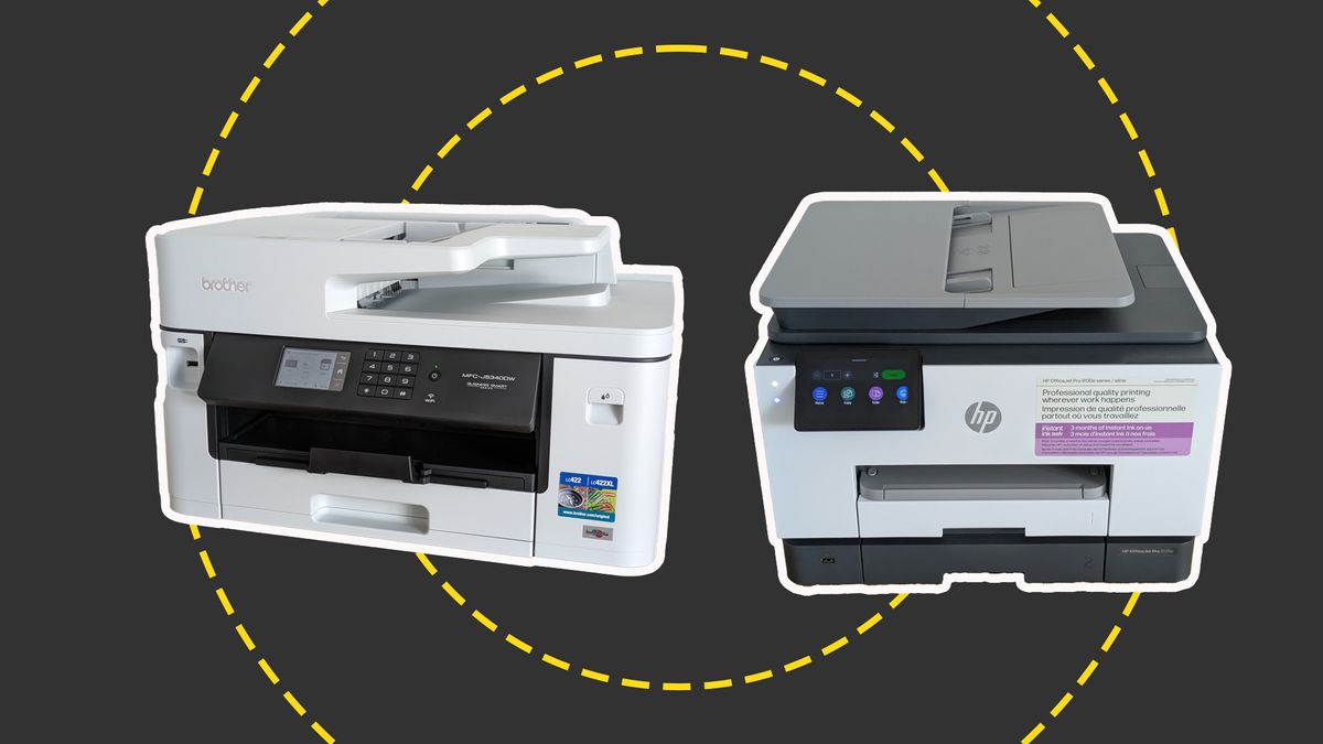 Two printers on the ITPro background 