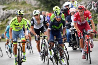 Nairo Quintana on stage 10 of the 2016 Vuelta a Espana