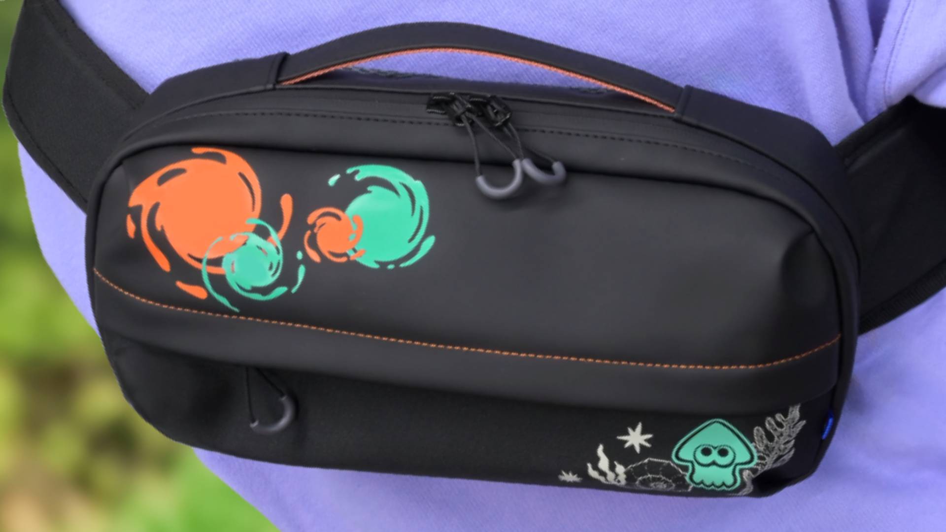 Image of the Hori Japan Splatoon Raiders should pouch bag for the Nintendo Switch 2.