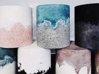 Stools/tables created from using different textiles and textures