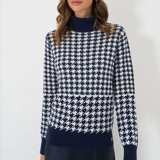 Houndstooth jumper