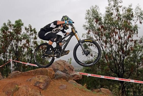 Jared Graves doubled up, racing both the cross country and the downhill this weekend
