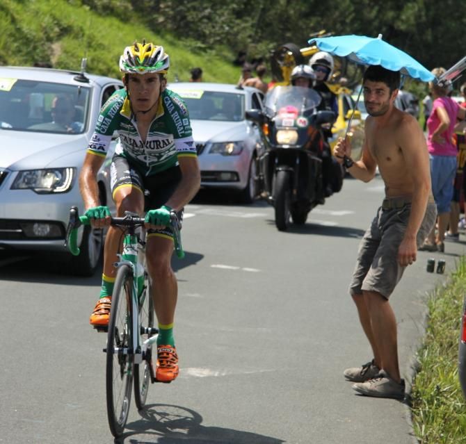 Amets Txurruka (Caja Rural) in the breakaway