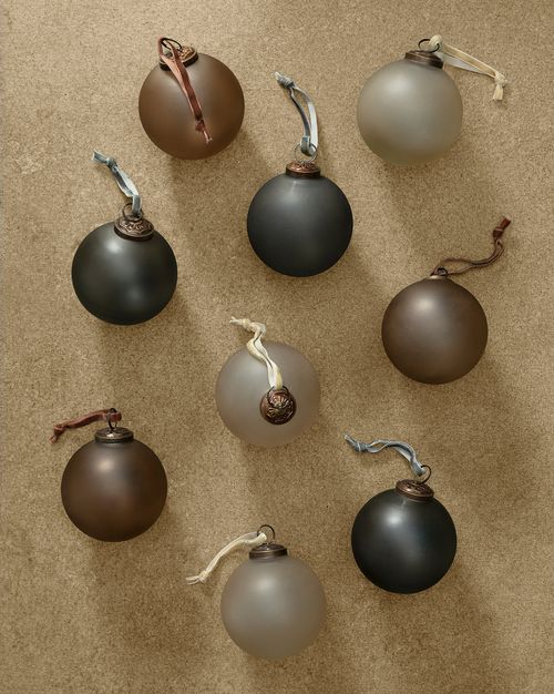 Noel Neutral Ornaments, Set of 9