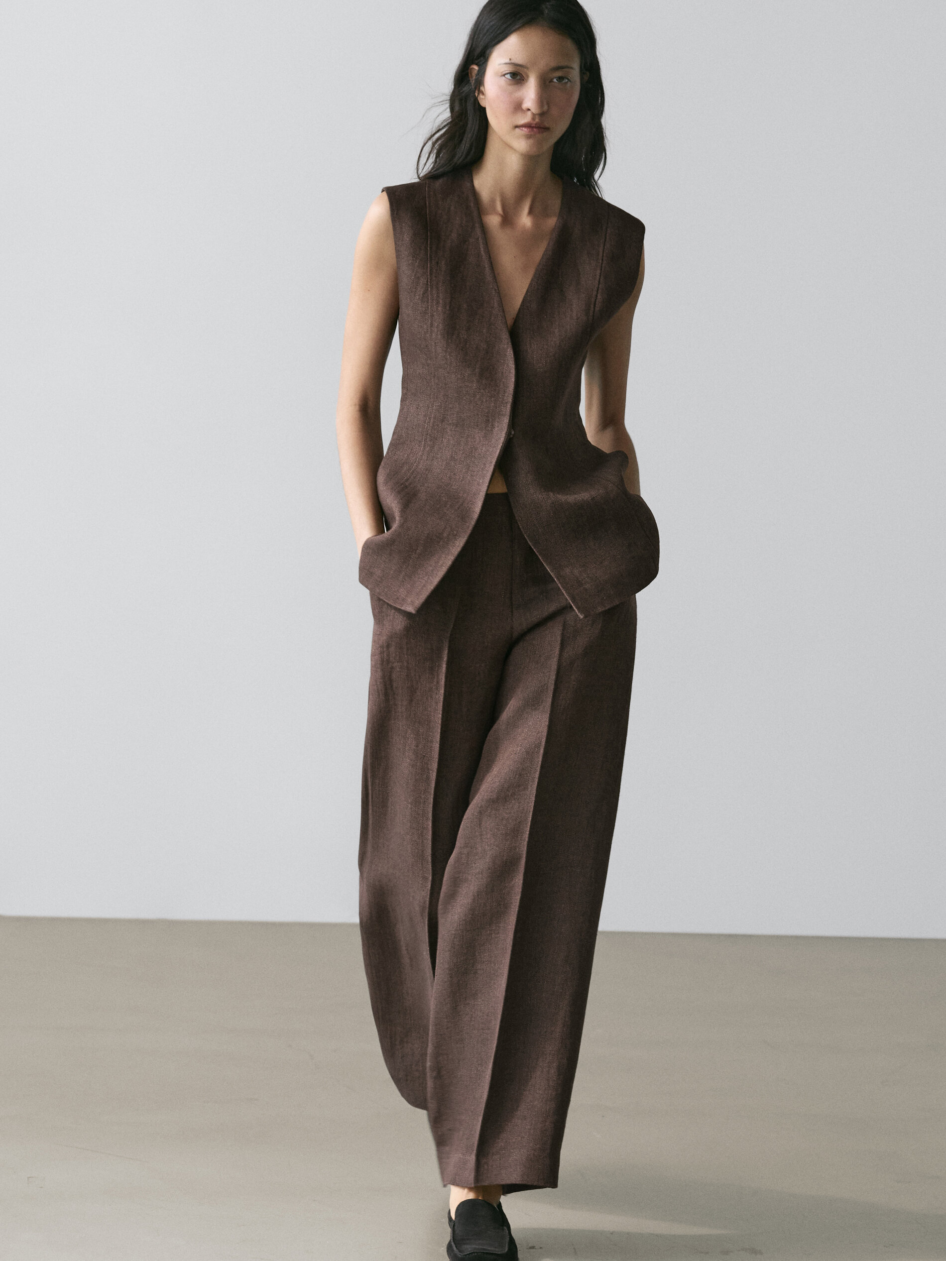 Linen Suit Waistcoat