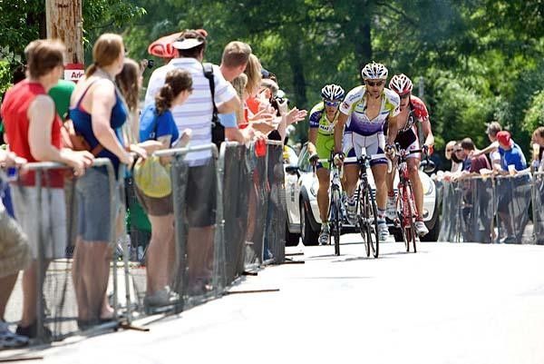 Valeriy Kobzarenko (Team Type 1), Daniel Oss (Liquigas) and Tom Zirbel (Bissell) spent 70 miles off the front.