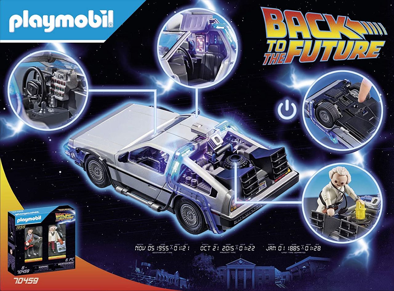 Playmobil's Back to the Future DeLorean set.