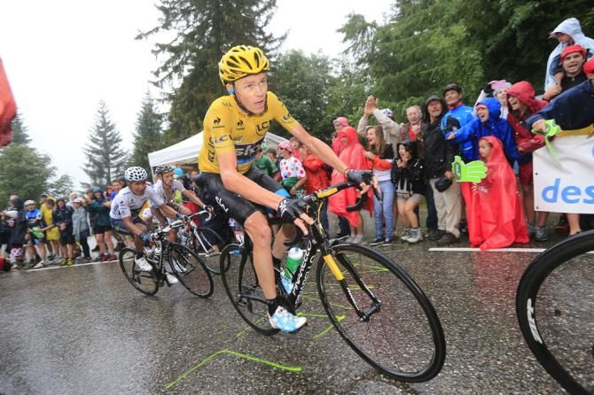 Tour de France maillot jaune Chris Froome (Sky)
