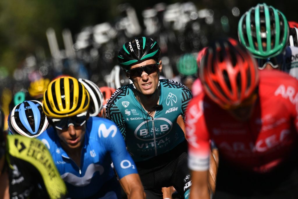 Team Vital Concept Cycling Club rider Frances Pierre Rolland rides with the escapees during the 16th stage of the 107th edition of the Tour de France cycling race 164 km between La Tour du Pin and VillarddeLans on September 15 2020 Photo by Marco Bertorello AFP Photo by MARCO BERTORELLOAFP via Getty Images
