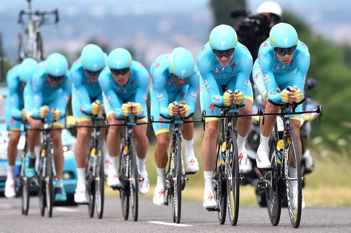Astana finished just off the pace