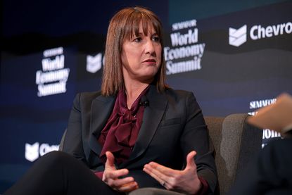 Chancellor of the Exchequer Rachel Reeves speaks during the Semafor World Economy Summit 2025 