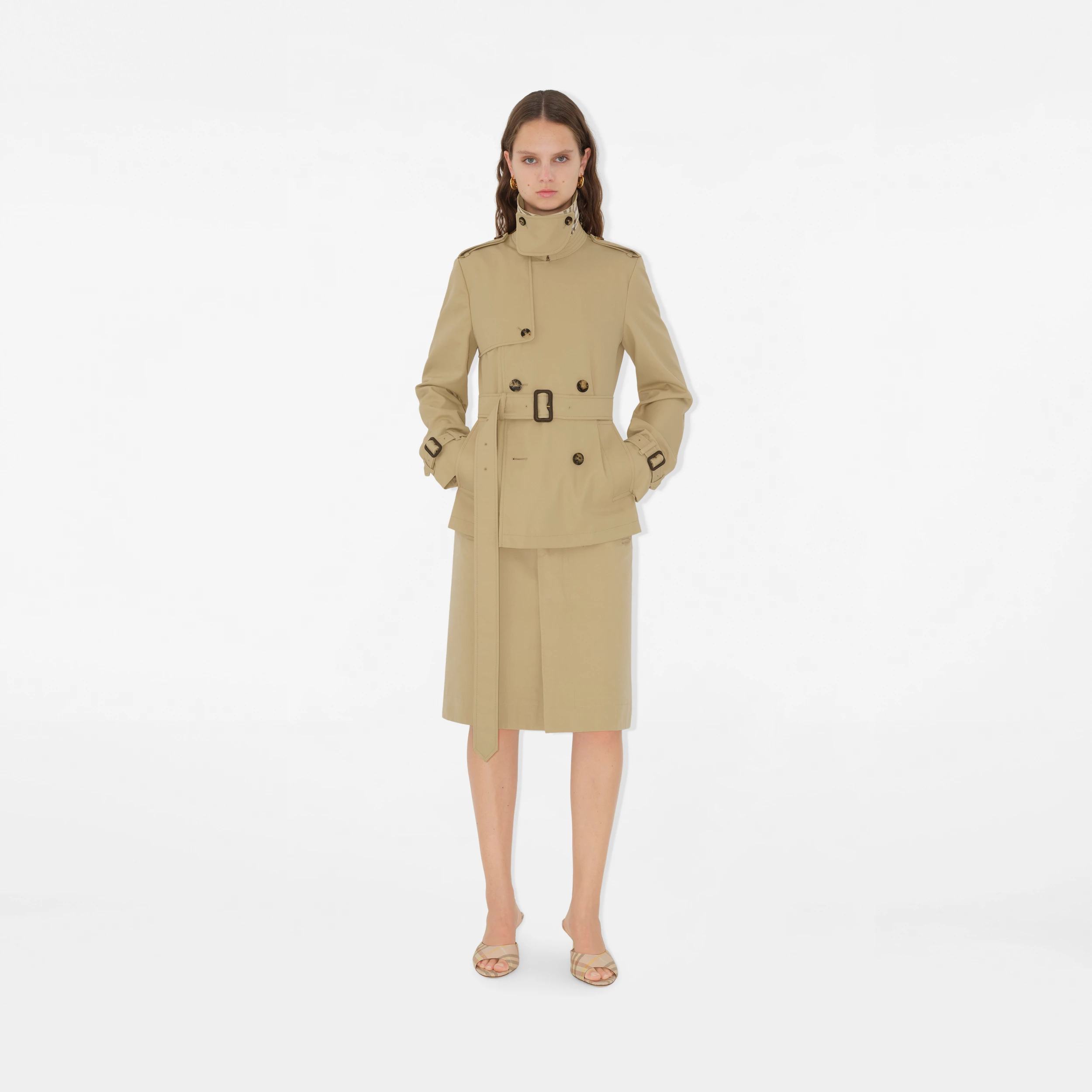 Burberry, Cotton Blend Trench Jacket