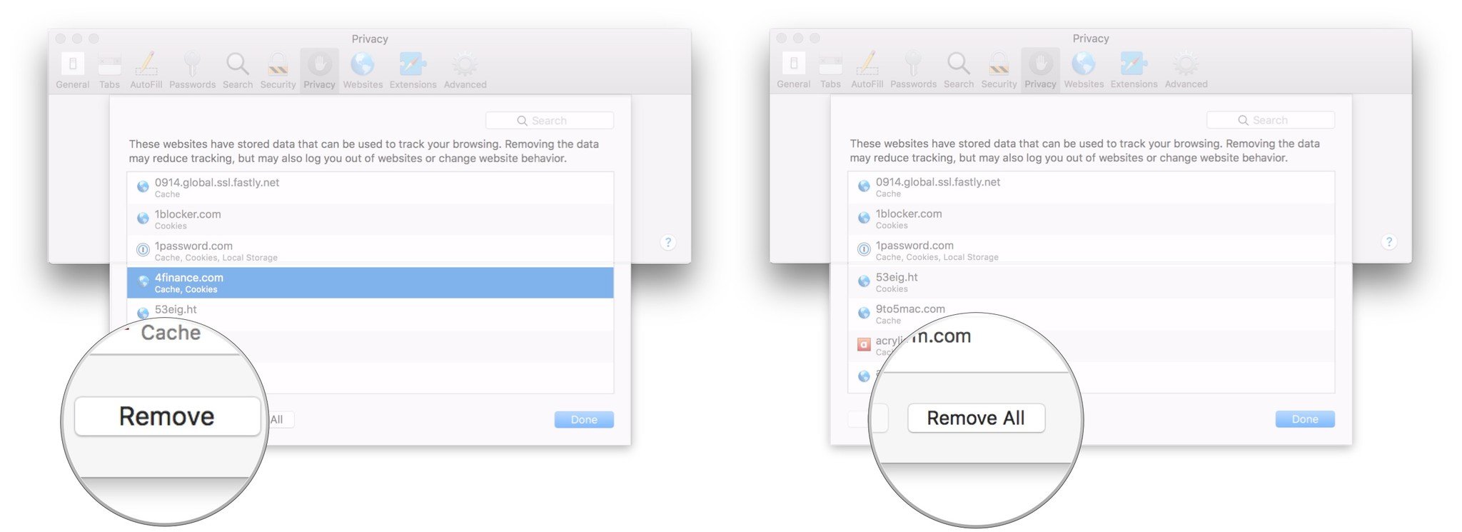 Click Remove, click Remove All