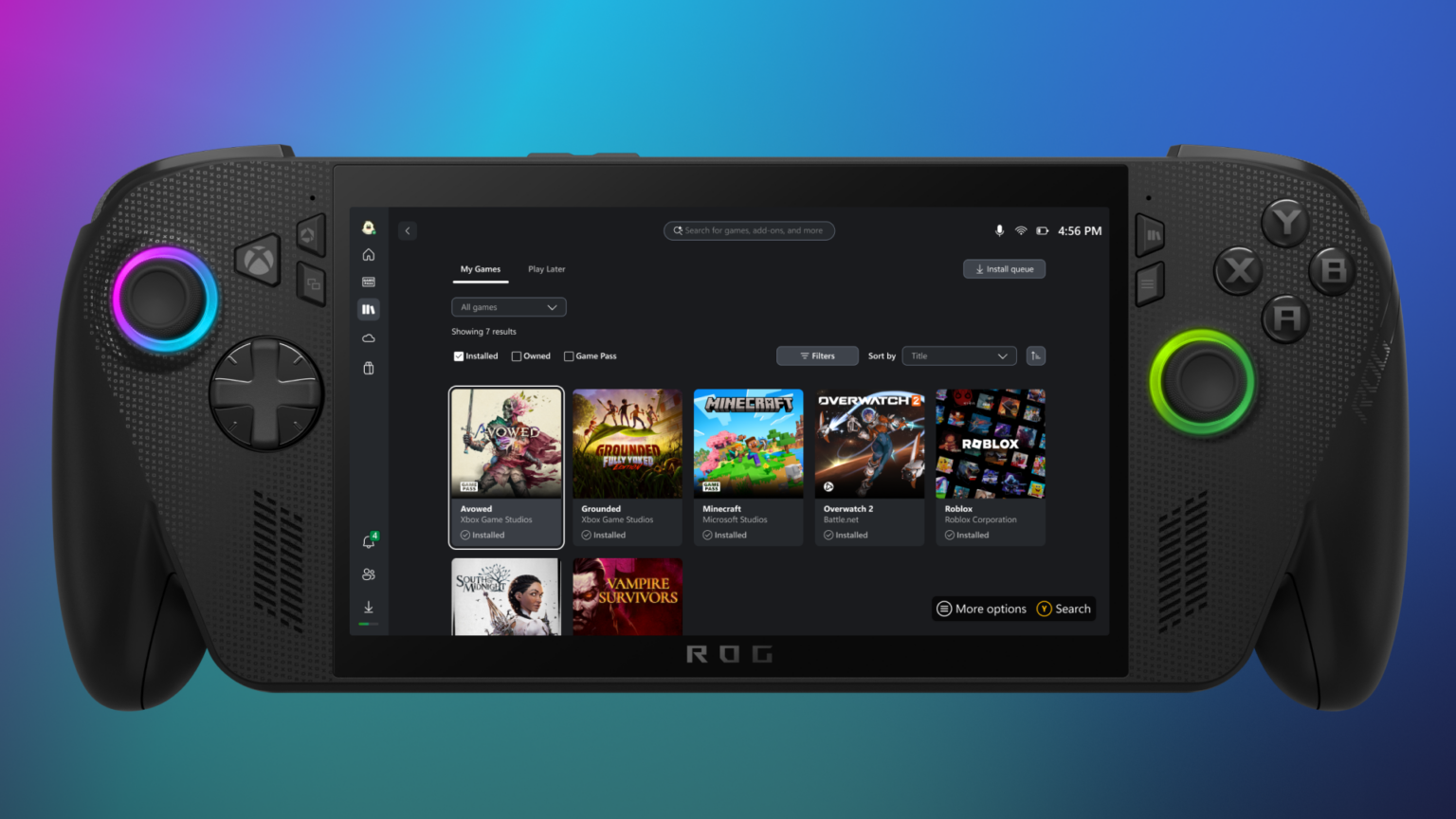 Xbox App Aggregation Feature