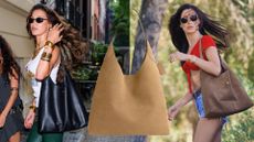 Bella Hadid collage Coach Brooklyn Bag