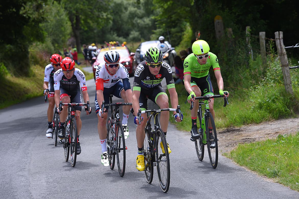 The breakaway on stage 1 of the Tour de France