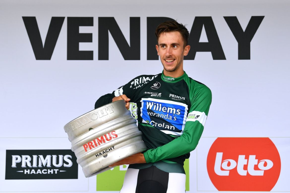 A keg of beer for Dries De Bondt (Veranda's Willems-Crelan)