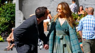 Ben Affleck and Jennifer Lopez enjoy walk