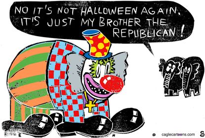 Political cartoon U.S. GOP Republican 2016