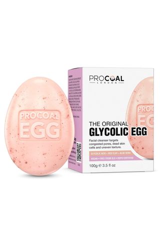 Procoal Glycolic Facial Egg Cleanser - plastic free beauty