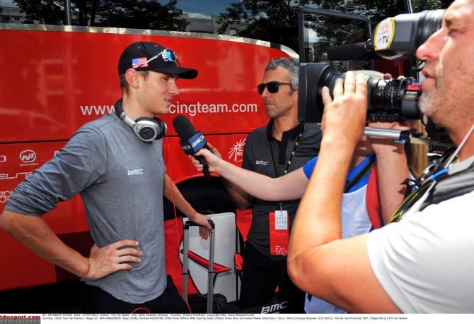 Tejay van Garderen (BMC) interviewed in &Eacute;vry