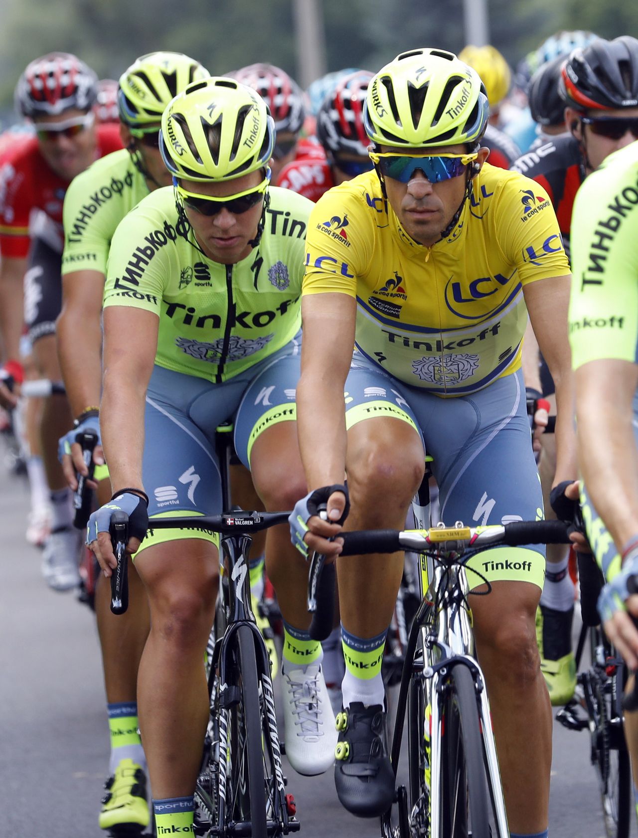 Tinkoff rallies around race leader Alberto Contador