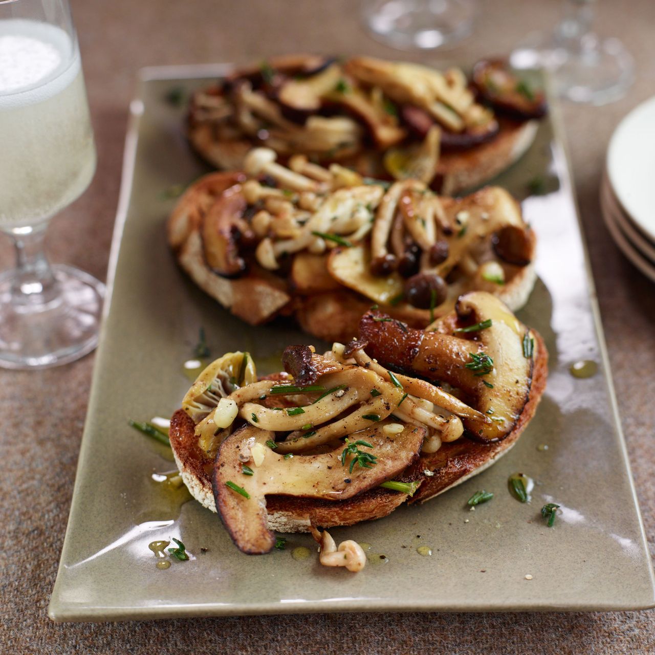 Photo of a Wild Mushroom Bruschetta Recipe