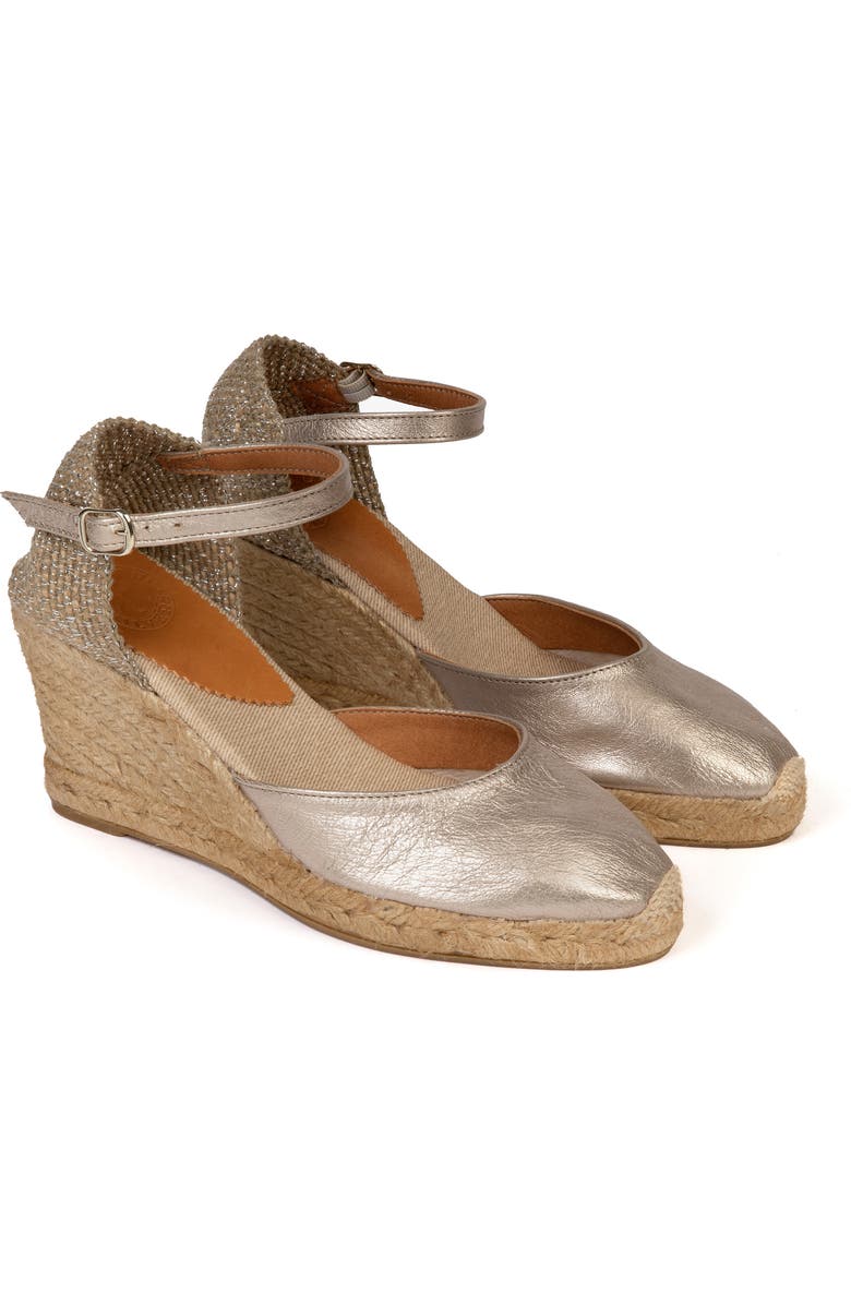 Metallic Espadrille Wedge