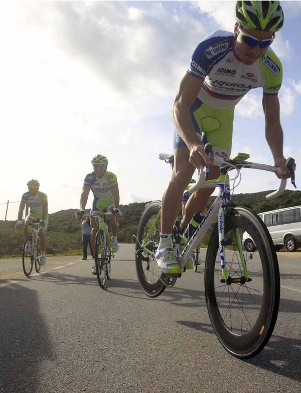 Peter Sagan (Liquigas - Cannondale) puts the hammer down