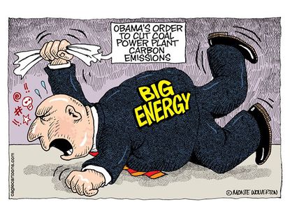 Political cartoon coal power