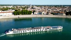 Riverside Luxury Cruises boat on the Rhone. 